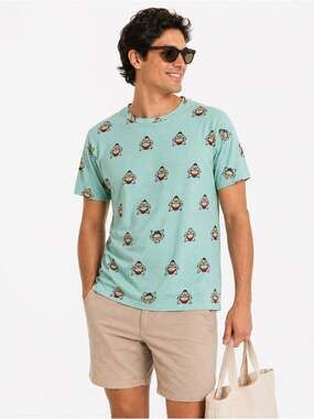 Knicker Bocker Sumo Wrestler Green Short Sleeve T